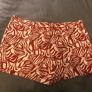 Loft Red and White Shorts